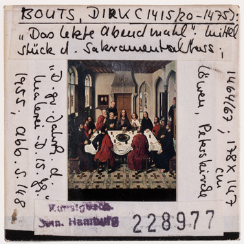 Vorschaubild Dirk Bouts (Dieric Bouts): Abendmahlsaltar Leuven, Mittelbild 